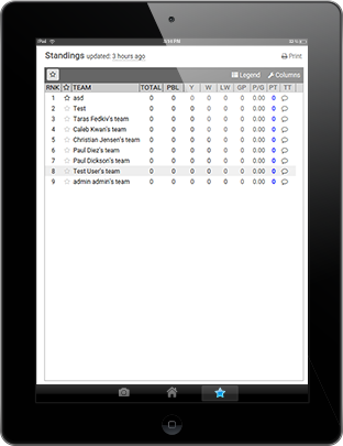 OfficePools iPad ui
